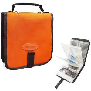 Fishing Tackle Binder Soft Cover Fishing Bait Organized Storage Rig Bag Soft Bait Binder Saltwater Resistant Fishing Bag 8.5x8.5x1.1inch(Orange) Fishing Tackle Binder Soft Cover Fishing Bait Organized Storage Rig Bag Soft Bait Binder Saltwater Resistant Fishing Bag 8.5x8.5x1.1inch(Orange)