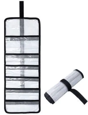 Fishing Lure Wraps w/ 6 Pockets Roll Up Saltwater Trolling Lure Storage Bag | 25"x9" Clear PVC Protective Hook Covers Organizer for Swimbaits, Jigs and Offshore Fishing Gear Durable Tackle Box (1 Pcs) Fishing Lure Wraps w/ 6 Pockets Roll Up Saltwater Trolling Lure Storage Bag | 25"x9" Clear PVC Protective Hook Covers Organizer for Swimbaits, Jigs and Offshore Fishing Gear Durable Tackle Box (1 Pcs)