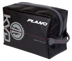 KVD Wormfile Signature Series Speedbag, Small, Black TPE Coated Fabric with Red Interior, Water-Resistant Soft Fishing Storage for Baits & Worms KVD Wormfile Signature Series Speedbag, Small, Black TPE Coated Fabric with Red Interior, Water-Resistant Soft Fishing Storage for Baits & Worms