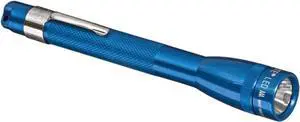 Mini LED Flashlight Compact, Water-Resistant, Twist On/Off, 2-Cell AAA Battery-Powered Blue Mini LED Flashlight Compact, Water-Resistant, Twist On/Off, 2-Cell AAA Battery-Powered Blue