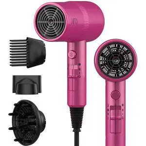 Hair Dryer with Diffuser,Comb Full-Featured Blow Dryer 110V(Neon Pink) | 3 Heat/2 Speed;Cold shut button;Lightweight;Compact Size;High Temp;Low Airflow;Same Results;Less Expense Hair Dryer with Diffuser,Comb Full-Featured Blow Dryer 110V(Neon Pink) | 3 Heat/2 Speed;Cold shut button;Lightweight;Compact Size;High Temp;Low Airflow;Same Results;Less Expense