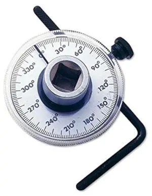 1/2 Inch Torque Wrench Angle Gauge Tool SF0136 | Alltooetools 1/2"Angle Degree Torque Gauge,360° marked scale,1/2" male/female drive,for manifold bolt & TTY fastener service 1/2 Inch Torque Wrench Angle Gauge Tool SF0136 | Alltooetools 1/2"Angle Degree Torque Gauge,360° marked scale,1/2" male/female drive,for manifold bolt & TTY fastener service
