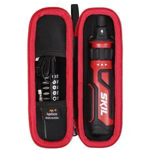 Case for SKIL SD561201 / Twist 2.0 Rechargeable 4V Screwdriver (Case Only) | Portable Bag for Stores Screwdriver Bits,Bit Holder,Charging Cable Case for SKIL SD561201 / Twist 2.0 Rechargeable 4V Screwdriver (Case Only) | Portable Bag for Stores Screwdriver Bits,Bit Holder,Charging Cable