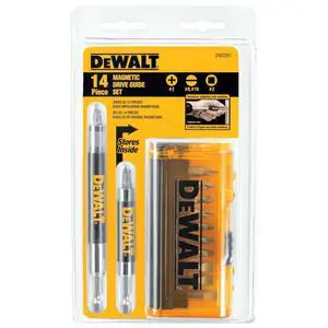 Screwdriver Bit Set, Magnetic Drive Guide, 14-Piece, Pack of 1 (DW2097CS) Screwdriver Bit Set, Magnetic Drive Guide, 14-Piece, Pack of 1 (DW2097CS)