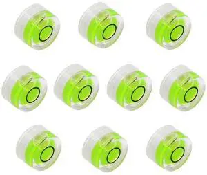 10Pcs Bubble Spirit Levels Mini Circular Bullseye Bubble Level Small Round Spirit Level Measuring Layout Tools (10x6mm, Non-Adhesive) 10Pcs Bubble Spirit Levels Mini Circular Bullseye Bubble Level Small Round Spirit Level Measuring Layout Tools (10x6mm, Non-Adhesive)