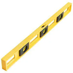 10101 2 Ft Level, 24 Inch Level Made in USA, Wont Scratch Surfaces | High-Impact Polystyrene Frame, 3 High-Visibility Vials, 1/8" and 1/16" Graduations, Ruled Edge for Accurate Measuring 10101 2 Ft Level, 24 Inch Level Made in USA, Wont Scratch Surfaces | High-Impact Polystyrene Frame, 3 High-Visibility Vials, 1/8" and 1/16" Graduations, Ruled Edge for Accurate Measuring