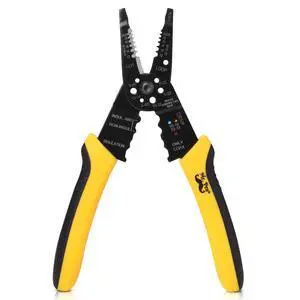 Wire Stripper, 8 inch, Wire Cutter, Wire Stripper Crimper | Wire Stripping Tool, Cable Stripper, Wiring Tools, Wire Crimping Tool Wire Stripper, 8 inch, Wire Cutter, Wire Stripper Crimper | Wire Stripping Tool, Cable Stripper, Wiring Tools, Wire Crimping Tool