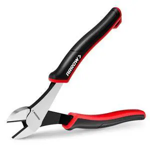 High Leverage Diagonal Pliers, 8 Inch Wire Cutters with TPR Handle | High Carbon Steel, Side Cutters, Cutting Wire, Automotive, Household Repairs High Leverage Diagonal Pliers, 8 Inch Wire Cutters with TPR Handle | High Carbon Steel, Side Cutters, Cutting Wire, Automotive, Household Repairs