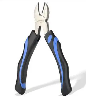 6-Inch Side-Cutting Pliers Diagonal Pliers with heavy Duty Nickel Chromium Steel Construction 6-Inch Side-Cutting Pliers Diagonal Pliers with heavy Duty Nickel Chromium Steel Construction