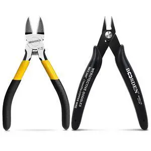 Mini Flush Cutters & Wire Cutters Set for Jewelry Making 5 Inch | Small Diagonal Cutters & Flush Cut Side Cutter Clippers Spring-Loaded Pliers for Crafting, Beading, Jewelry Making, Zip Tie Mini Flush Cutters & Wire Cutters Set for Jewelry Making 5 Inch | Small Diagonal Cutters & Flush Cut Side Cutter Clippers Spring-Loaded Pliers for Crafting, Beading, Jewelry Making, Zip Tie