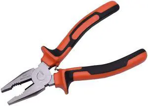 Combination Pliers 8 - Machined Extra Strength Gripping Jaws - Heavy Duty Side Cutting Pliers for wire and cables - Harden Fine Carbon Steel Combination Pliers 8 - Machined Extra Strength Gripping Jaws - Heavy Duty Side Cutting Pliers for wire and cables - Harden Fine Carbon Steel