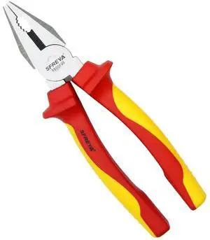 VDE 1000V Insulated Combination linemans Pliers, 6 Inch | Cr-V Steel, IEC 60900 & ANSI/UL 1054 Standards, Professional Electrician Linesman, Model F8006 VDE 1000V Insulated Combination linemans Pliers, 6 Inch | Cr-V Steel, IEC 60900 & ANSI/UL 1054 Standards, Professional Electrician Linesman, Model F8006