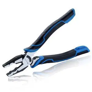 8-Inch Multifunctional Tool Pliers Multipurpose Linesman Pliers with Wire Cutter and Crimper Serrated Jaws Screw Extractor 8-Inch Multifunctional Tool Pliers Multipurpose Linesman Pliers with Wire Cutter and Crimper Serrated Jaws Screw Extractor