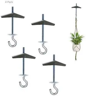 4 Pack Carbon Steel Plasterboard Ceiling Hooks Spring Toggle Wing Bolts Hanger Wall Ceiling Installation Cavity Wall Fixing Anchors Ceiling Hook Heavy Duty Swag Hanging Plants 4 Pack Carbon Steel Plasterboard Ceiling Hooks Spring Toggle Wing Bolts Hanger Wall Ceiling Installation Cavity Wall Fixing Anchors Ceiling Hook Heavy Duty Swag Hanging Plants