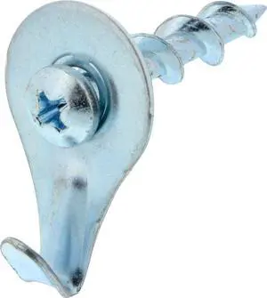 Wall Dogs with Picture Hook, 50lb Capacity, 10 Set, Chrome | Chrome finish, Self-drilling design installs in drywall, plaster, wood, and metal studs for hanging pictures and mirrors Wall Dogs with Picture Hook, 50lb Capacity, 10 Set, Chrome | Chrome finish, Self-drilling design installs in drywall, plaster, wood, and metal studs for hanging pictures and mirrors