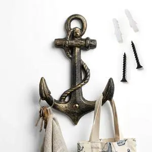 Nautical Anchor Hooks Antique Bronze Cast Iron Decorative Wall Hook, Treasures of The Caribbean Islands 1 Pack Nautical Anchor Hooks Antique Bronze Cast Iron Decorative Wall Hook, Treasures of The Caribbean Islands 1 Pack