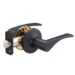Victorian Easy Installation Passage Door Lever, Matte Black, 1-Pack Victorian Easy Installation Passage Door Lever, Matte Black, 1-Pack
