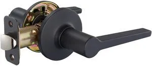 Manchester Passage Lever Door Handle - Keyless, Reversible, Fits 1-3/8" to 1-3/4" Doors, Adjustable Latch, Matte Black, 1-Pack Manchester Passage Lever Door Handle - Keyless, Reversible, Fits 1-3/8" to 1-3/4" Doors, Adjustable Latch, Matte Black, 1-Pack