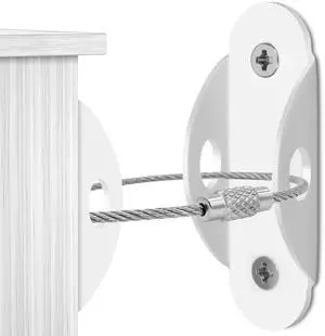 Furniture Anchors(10 Pack), Furniture Straps for Baby Proofing | Anti Tip Wall Anchor Secure 400 lb, Earthquake Straps for Dressers, Cabinets & Bookcases, Child & Pet Safety, White Furniture Anchors(10 Pack), Furniture Straps for Baby Proofing | Anti Tip Wall Anchor Secure 400 lb, Earthquake Straps for Dressers, Cabinets & Bookcases, Child & Pet Safety, White