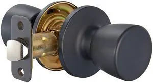 Tulip Door Knob, Passage, Easy Installation, Matte Black Tulip Door Knob, Passage, Easy Installation, Matte Black