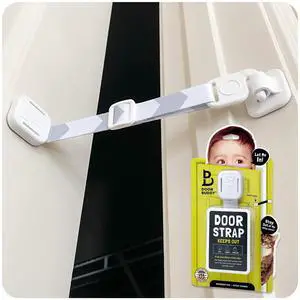 Baby & Cat Door Latch - Grey. Adjustable Strap Keeps Kids Out of Cat Areas. Simple Child Safety Lock for Doors. The Easier Baby Gate and Kitty Door Interior Alternative. Baby & Cat Door Latch - Grey. Adjustable Strap Keeps Kids Out of Cat Areas. Simple Child Safety Lock for Doors. The Easier Baby Gate and Kitty Door Interior Alternative.