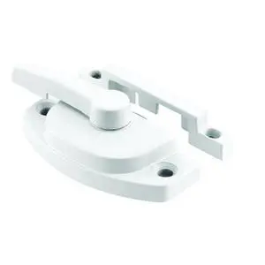 Vinyl Window Sash Lock, 2-1/16 in. Hole Centers, White (1 Set) | 2-1/16 in. Hole Centers, Fits Single and Double Hung Vinyl Windows, Diecast Vinyl Window Sash Lock, 2-1/16 in. Hole Centers, White (1 Set) | 2-1/16 in. Hole Centers, Fits Single and Double Hung Vinyl Windows, Diecast
