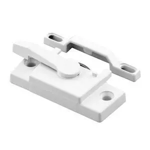 F 2744 Sash Lock, Single Unit, White Diecast Construction, White Powder Coat w/ Enamel Finish, Designed for both Single & Double Hung Windows (Single Pack) F 2744 Sash Lock, Single Unit, White Diecast Construction, White Powder Coat w/ Enamel Finish, Designed for both Single & Double Hung Windows (Single Pack)
