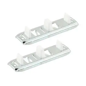 Stamped Steel, Adjustable, Closet Door, Floor Guide (2 Pack) | 2 Pack Stamped Steel, Adjustable, Closet Door, Floor Guide (2 Pack) | 2 Pack