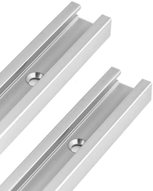 Aluminum T Track, 2 Pack 12 Inch Universal Double Cut Profile T Track, with Predrilled Mounting Holes and Screws, Woodworking and Fixtures, for Drill Press Table, Router Table Aluminum T Track, 2 Pack 12 Inch Universal Double Cut Profile T Track, with Predrilled Mounting Holes and Screws, Woodworking and Fixtures, for Drill Press Table, Router Table