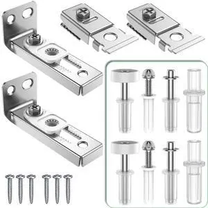 Bifold Door Hardware Repair Kit - 2 Pack Bi-fold Sliding Closet Door Hardware Kit for 7/8" to 1" Track, Folding Pocket Door Replacement Parts Set Include Top Bottom Pivots Bracket and Guide Wheel Bifold Door Hardware Repair Kit - 2 Pack Bi-fold Sliding Closet Door Hardware Kit for 7/8" to 1" Track, Folding Pocket Door Replacement Parts Set Include Top Bottom Pivots Bracket and Guide Wheel