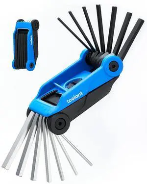 toolant 14PCS Folding Allen Wrenches Sets, Metric Allen Key Set 2mm- 6mm, SAE Hex Key Set 5/64- 1/4", CRV Steel EDC Tool for Bike Repair & Home,Compact Foldable Hex Key Set toolant 14PCS Folding Allen Wrenches Sets, Metric Allen Key Set 2mm- 6mm, SAE Hex Key Set 5/64- 1/4", CRV Steel EDC Tool for Bike Repair & Home,Compact Foldable Hex Key Set