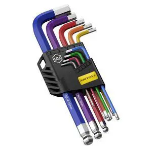 Hex Key Set, 9PCS Metric Allen Key Set, 1.5-10MM, Long Ball End | Anti-Slip Hex Wrench Set, Color Coding Hex Key Set for Disassembling Mechanical Equipment, Vehicle, and Bicycle Repairs Hex Key Set, 9PCS Metric Allen Key Set, 1.5-10MM, Long Ball End | Anti-Slip Hex Wrench Set, Color Coding Hex Key Set for Disassembling Mechanical Equipment, Vehicle, and Bicycle Repairs
