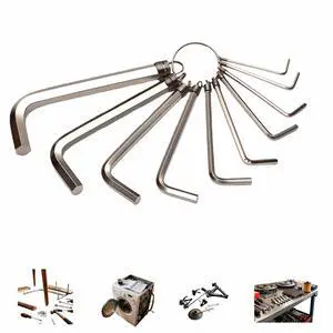 Professional 10-Piece Metric Hex Key Set, Cr-V Steel, Rust-Resistant & Ring Holder | Fits Bike, Furniture & Auto Repair | 1.5-10mm(1.522.533.5456810mm) Professional 10-Piece Metric Hex Key Set, Cr-V Steel, Rust-Resistant & Ring Holder | Fits Bike, Furniture & Auto Repair | 1.5-10mm(1.522.533.5456810mm)