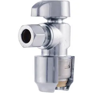 Max 1/2 x 3/8 Inch Compression Angle Stop Valve, Quarter Turn, Push to Connect Brass Plumbing Fitting, PEX Pipe, Copper, CPVC, PE-RT, HDPE, UR23036 Max 1/2 x 3/8 Inch Compression Angle Stop Valve, Quarter Turn, Push to Connect Brass Plumbing Fitting, PEX Pipe, Copper, CPVC, PE-RT, HDPE, UR23036