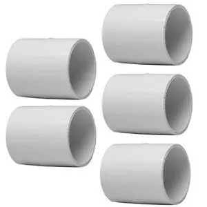 5PCS 2" PVC Pipe Coupling Slip (Socket x Socket) SCH40 White | Connector Adapter Pipe Fitting 5PCS 2" PVC Pipe Coupling Slip (Socket x Socket) SCH40 White | Connector Adapter Pipe Fitting
