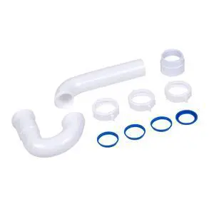 Dearborn P9703WBG 1-1/2" P-Trap with Threaded PVC Adapter, and Reversible J-Bend, Bagged w/ True Blue Washer Dearborn P9703WBG 1-1/2" P-Trap with Threaded PVC Adapter, and Reversible J-Bend, Bagged w/ True Blue Washer