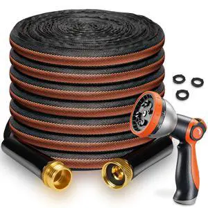 Garden Hose 25FT 600 PSI High Pressure, Flexible TPE Water Hose Kink-Free & Lightweight, with Abrasion-Resistant Cover for Car Washing, Watering Lawn, Outdoor Use Garden Hose 25FT 600 PSI High Pressure, Flexible TPE Water Hose Kink-Free & Lightweight, with Abrasion-Resistant Cover for Car Washing, Watering Lawn, Outdoor Use