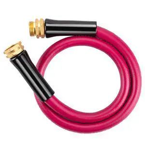 Short Garden Hose 3ft Heavy Duty Durable Anti Kink Flexible 5/8 in Water Leader Hose for Drinking Water Safe BPA Free, All-weather Lightweight Water Hose for Garden RV Camper Marine Short Garden Hose 3ft Heavy Duty Durable Anti Kink Flexible 5/8 in Water Leader Hose for Drinking Water Safe BPA Free, All-weather Lightweight Water Hose for Garden RV Camper Marine