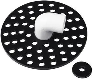 5 inch Drain Cover with Integrated Ports, Floor Drain with Removable Round Disc, 5" Garage Drain Cover Replacement Solution, Floor Strainer, 1PCS 5 inch Drain Cover with Integrated Ports, Floor Drain with Removable Round Disc, 5" Garage Drain Cover Replacement Solution, Floor Strainer, 1PCS