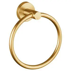 Towel Ring, Bathroom Hardware Accessories, Wall-Mounted Towel Ring, Simple Round Stainless Steel Towel Rack, for Bathroom and Kitchen (Gold) Towel Ring, Bathroom Hardware Accessories, Wall-Mounted Towel Ring, Simple Round Stainless Steel Towel Rack, for Bathroom and Kitchen (Gold)