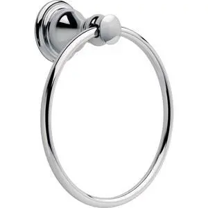 Delta Aubrey (1-Pack) Hand Towel Holder Polished Chrome Towel Racks for Bathroom Wall Round Towel Ring Holder for Bath Towel Hanger for Kitchen, Bathroom Accessories AUB46-PC Delta Aubrey (1-Pack) Hand Towel Holder Polished Chrome Towel Racks for Bathroom Wall Round Towel Ring Holder for Bath Towel Hanger for Kitchen, Bathroom Accessories AUB46-PC