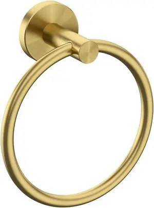 Brushed Gold Towel Ring | Hand Towel Holder for Bathroom Wall Mounted, Durable 304 Stainless Steel, Modern Style Brushed Gold Towel Ring | Hand Towel Holder for Bathroom Wall Mounted, Durable 304 Stainless Steel, Modern Style