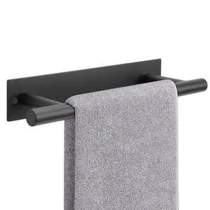Self Adhesive Hand Towel Holder/Towel Ring, Stainless Steel Hand Towel Bar Rustproof Stick on Wall-Towel Rack for Bathroom/Kitchen, Sticky and Wall Mounted (1, Matte Black) Self Adhesive Hand Towel Holder/Towel Ring, Stainless Steel Hand Towel Bar Rustproof Stick on Wall-Towel Rack for Bathroom/Kitchen, Sticky and Wall Mounted (1, Matte Black)