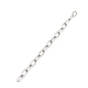 Small Metal Chain,Stainless Steel Safety Chains 20in (L) x 2MM (T) Long Link Chain Rings Light Duty Coil Chain for Hanging Pulling Towing (2mm*50cm-1 Pack) Small Metal Chain,Stainless Steel Safety Chains 20in (L) x 2MM (T) Long Link Chain Rings Light Duty Coil Chain for Hanging Pulling Towing (2mm*50cm-1 Pack)