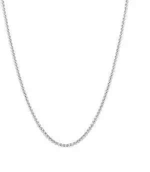 2.5mm/4mm Silver Stainless Steel Wheat Chain Necklace Jewelry for Men (2.5mm-Silver, 20 Inches) 2.5mm/4mm Silver Stainless Steel Wheat Chain Necklace Jewelry for Men (2.5mm-Silver, 20 Inches)