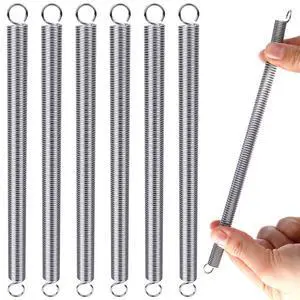6 Pcs 3/8" x 6-1/2", 0.047" Extension Spring Steel Dual Hook Construction Tension Springs with Hook Ends for Machinery Repair Industrial Screen Door Spring 6 Pcs 3/8" x 6-1/2", 0.047" Extension Spring Steel Dual Hook Construction Tension Springs with Hook Ends for Machinery Repair Industrial Screen Door Spring