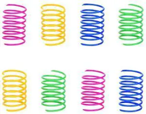 Cat Spring Toy (60 Pack), Cat Kittens Toys Plastic Coil Spiral Springs for Swatting, Biting, Hunting, and Active Healthy Play (Random Color) Cat Spring Toy (60 Pack), Cat Kittens Toys Plastic Coil Spiral Springs for Swatting, Biting, Hunting, and Active Healthy Play (Random Color)