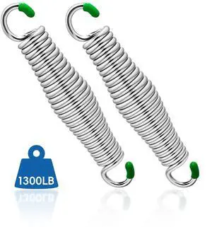 2 Pack Premium Porch Swing Springs,1300 LB Heavy Duty Springs, Rust Resistant Swing Springs, Spring for Swing Hammock Hanging Chair Spring for Hammock Spring,Porch Swings 2 Pack Premium Porch Swing Springs,1300 LB Heavy Duty Springs, Rust Resistant Swing Springs, Spring for Swing Hammock Hanging Chair Spring for Hammock Spring,Porch Swings