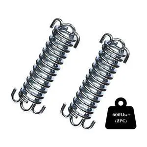2Pcs Premium Porch Swing Spring with Weight Capacity of 300 Lb,Heavy-Duty,Stainless Steel Spring for Hammock Chair,Punching Bag and More 2Pcs Premium Porch Swing Spring with Weight Capacity of 300 Lb,Heavy-Duty,Stainless Steel Spring for Hammock Chair,Punching Bag and More