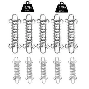 Shade Sail Springs Tension 10 Kit for Triangle Rectangle Sun Shade Sail Installation, 304 Stainless Steel Tension Springs with Hook Ends,Porch Swing Springs,Dog Chain Tension Springs,Rope Spring Shade Sail Springs Tension 10 Kit for Triangle Rectangle Sun Shade Sail Installation, 304 Stainless Steel Tension Springs with Hook Ends,Porch Swing Springs,Dog Chain Tension Springs,Rope Spring